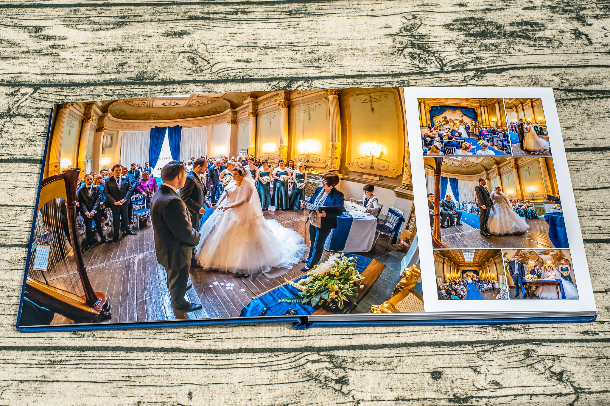 Wedding Photography UK Wide 5 Reasons Why wedding Albums are Important. 65 Wedding Photography UK Wide 0003 APMc Front Page Criag y Nos Castle Wedding Album AM51212