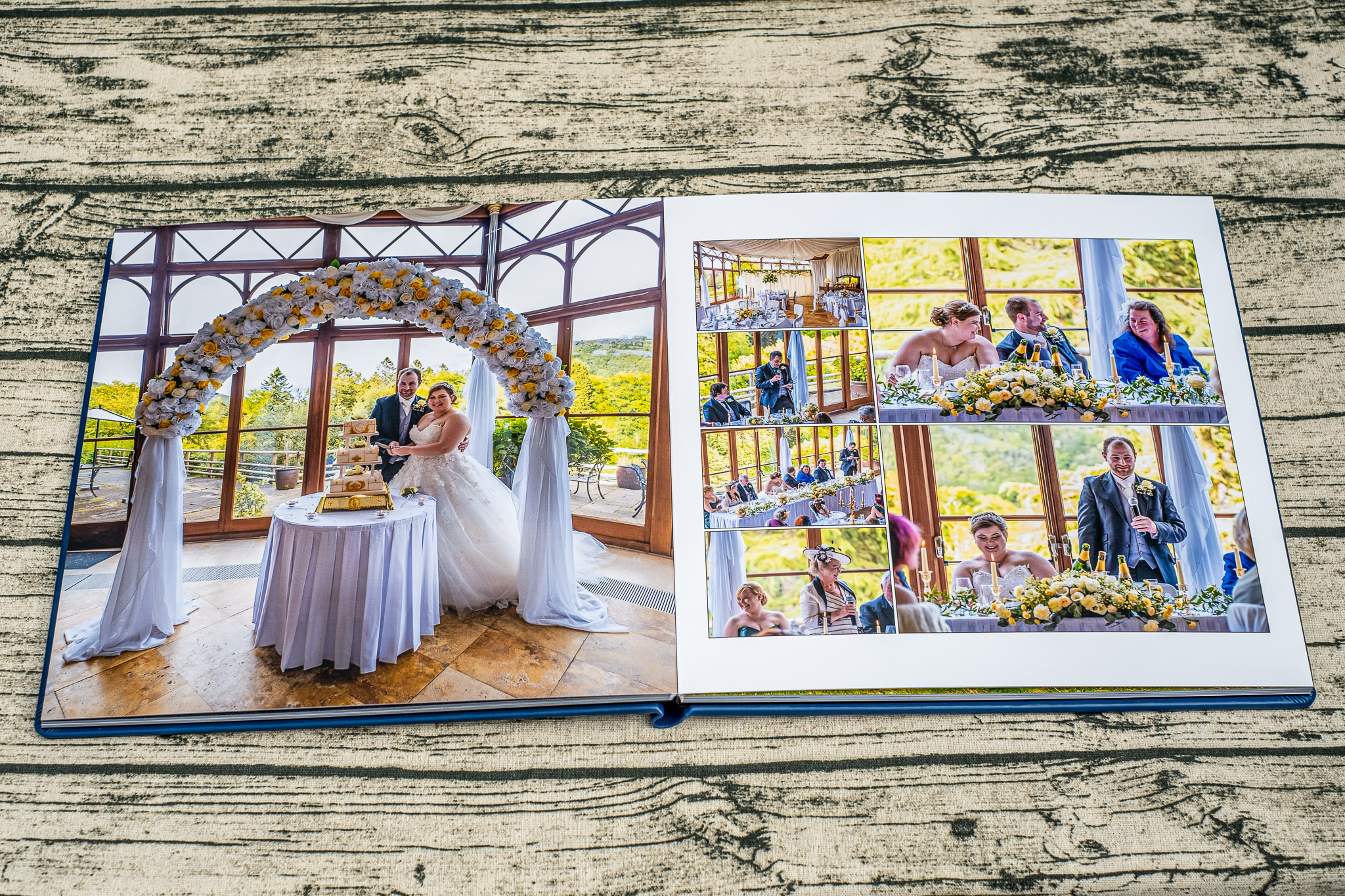 Wedding Photography UK Wide 5 Reasons Why wedding Albums are Important. 75 Wedding Photography UK Wide 0008 APMc Front Page Criag y Nos Castle Wedding Album AM51217