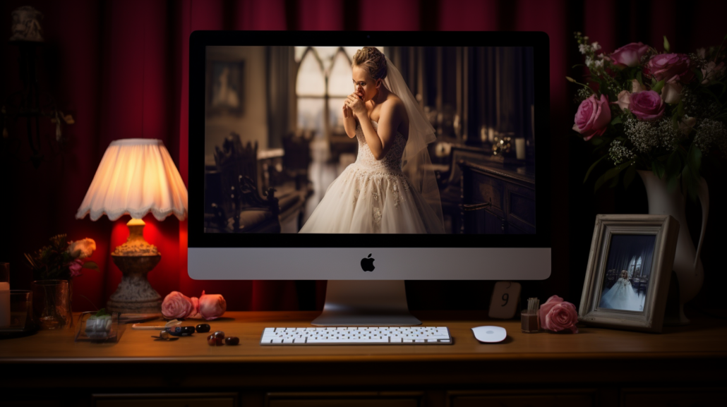 Andrew Miller Photography editing wedding photographs