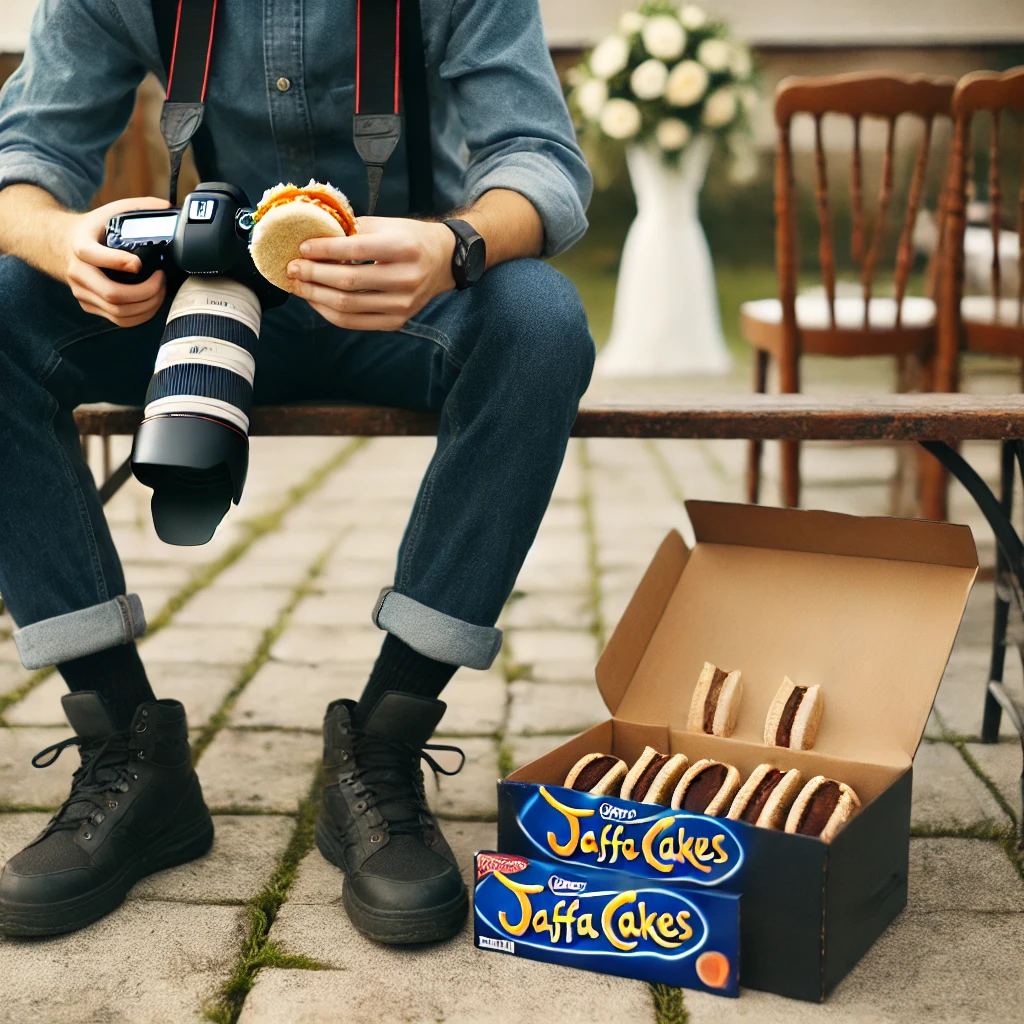 feeding your wedding photographer 2 Jaffa Cake Wedding Photographer feeding your wedding photographer