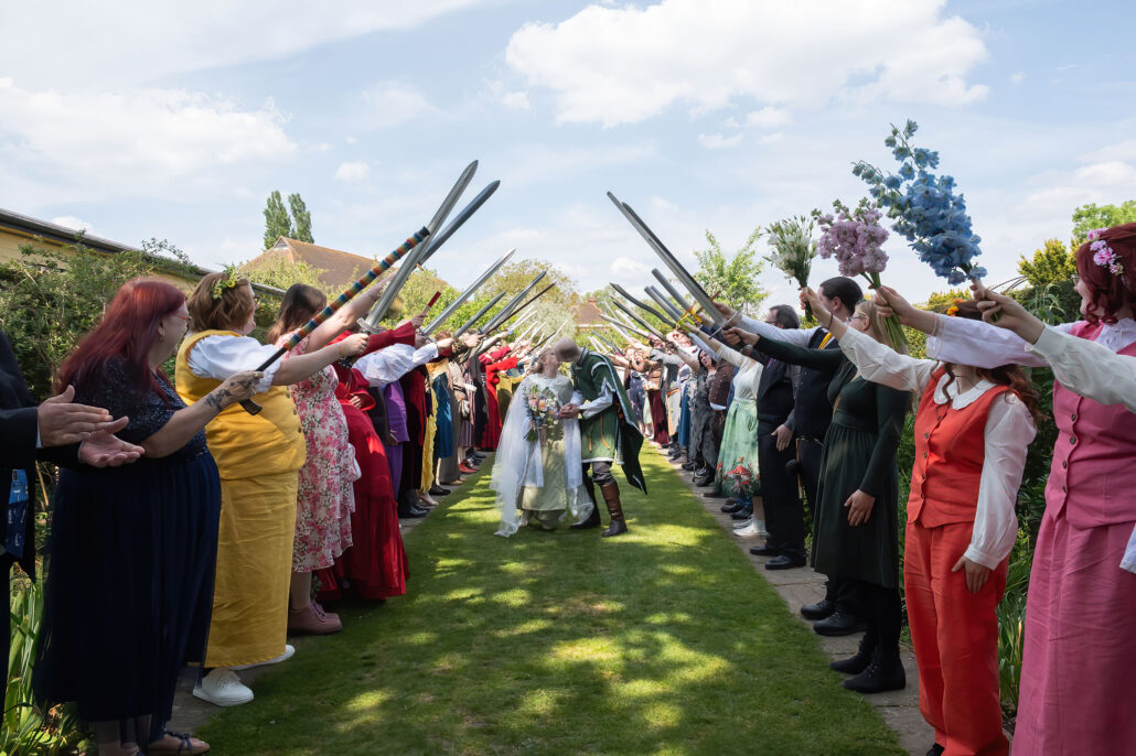 Wedding Photography UK Wide 0086 LARP Cosplay wedding at Micklefield Hall