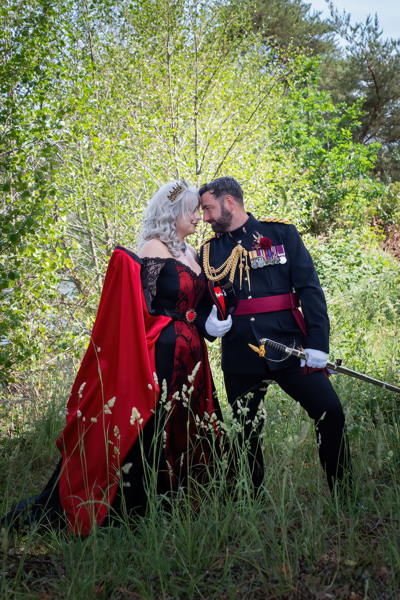 Goth Wedding at Sandhurst Military College