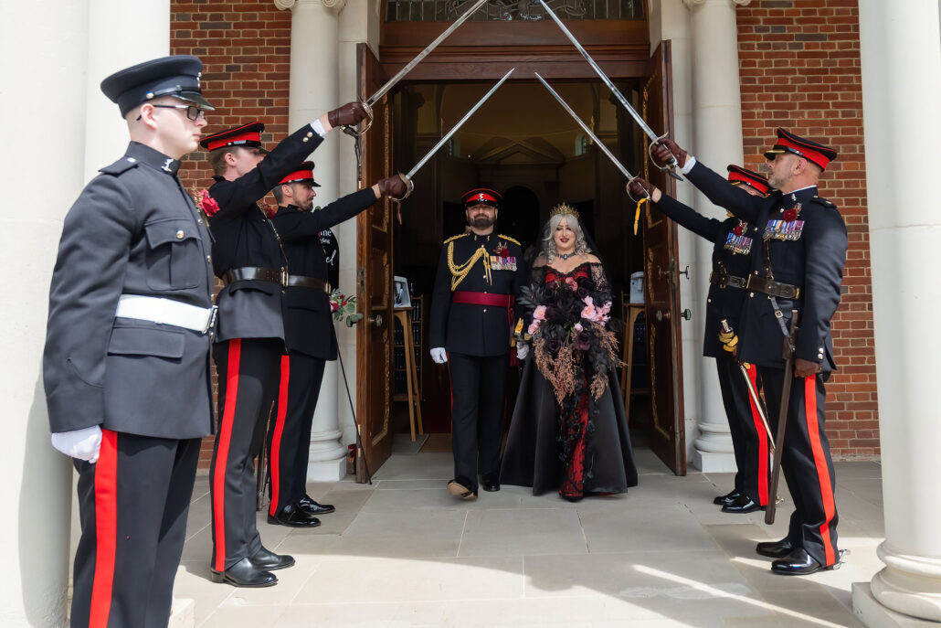Wedding Photography UK Wide Goth Wedding at Sandhurst Military College 14 Wedding Photography UK Wide 062 Goth wedding at Sandhurst Royal Military Academy